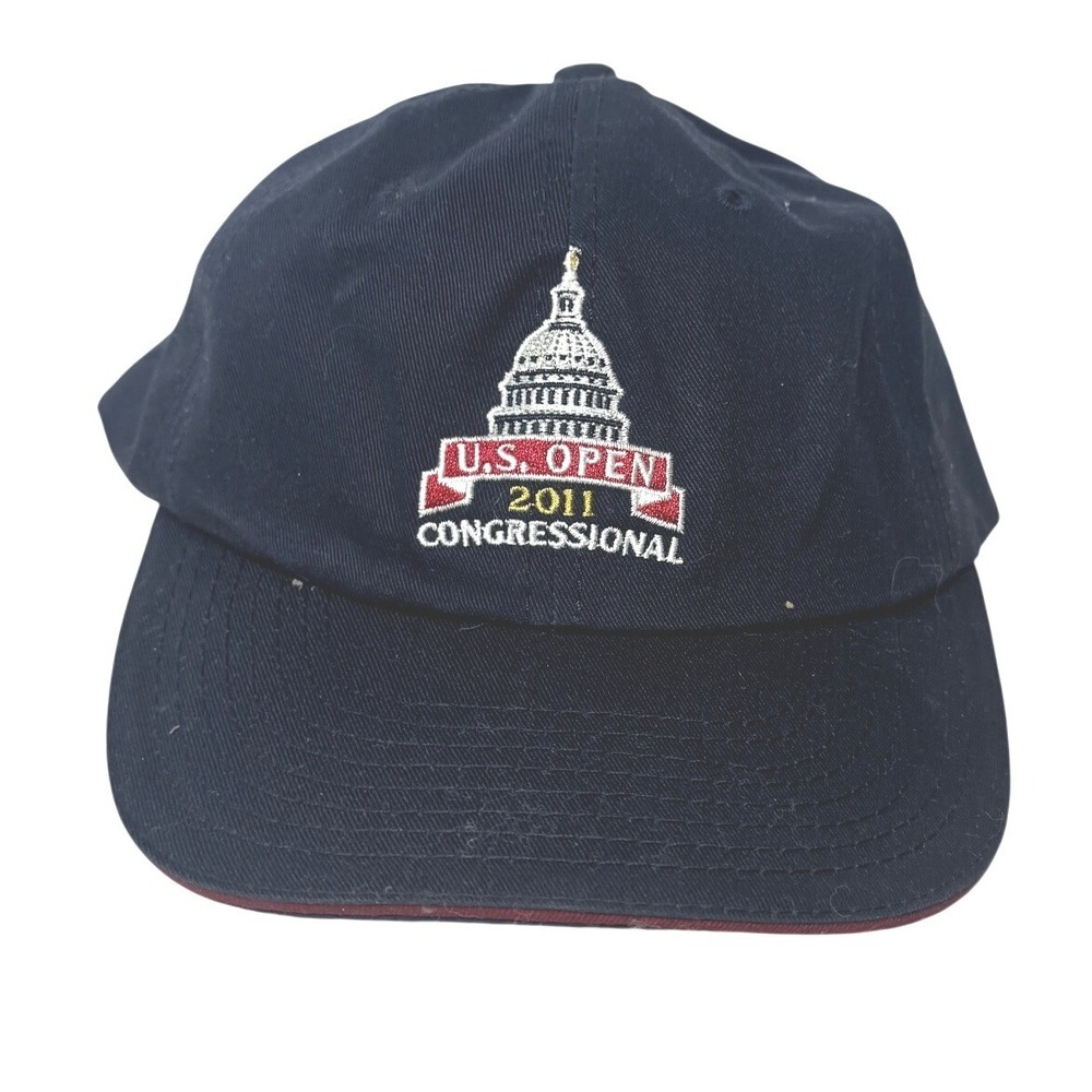 USGA 2011 U.S. Open Congressional Member Hat Navy Blue Adjustable Golf Cap